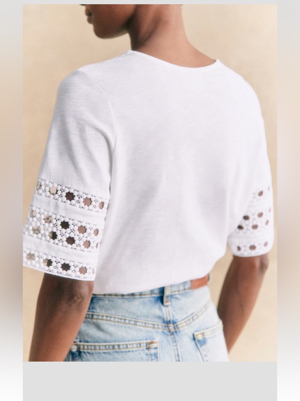 Sezane Hortense White eyelet sleeve Tee
NWT, Size M
Smoke free, cat free home - Picture 2 of 8